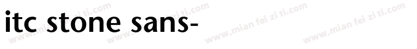 itc stone sans粗体西方字体转换